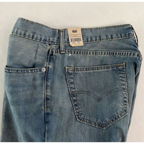 LEVI'S 559 MENS SZ 34x32 RELAXED STRAIGHT WATERLESS, BLUE JEANS 100% COTTON - Picture 8 of 11